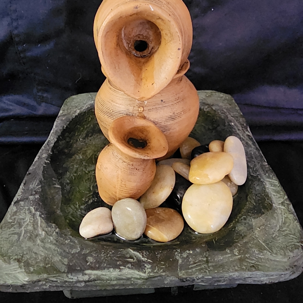 Elements Tabletop Waterfall with optional musicbox feature. (See Video)